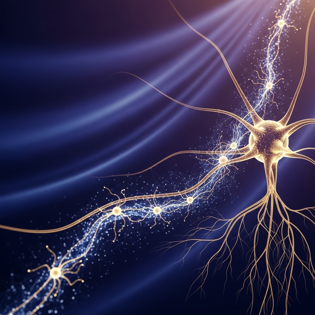 Abstract representation of AI and human growth